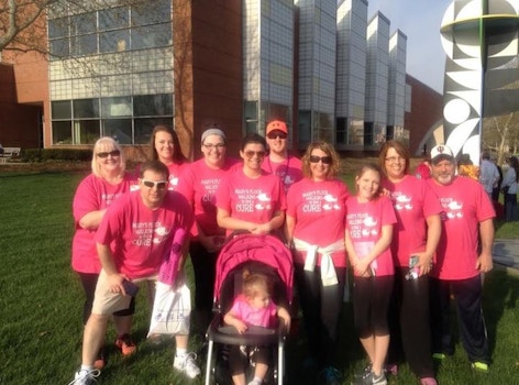Mary's Flock Walking To Find A Cure T-Shirt Photo