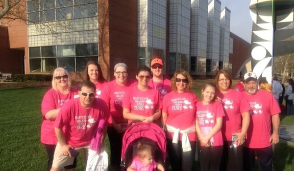 Mary's Flock Walking To Find A Cure T-Shirt Photo