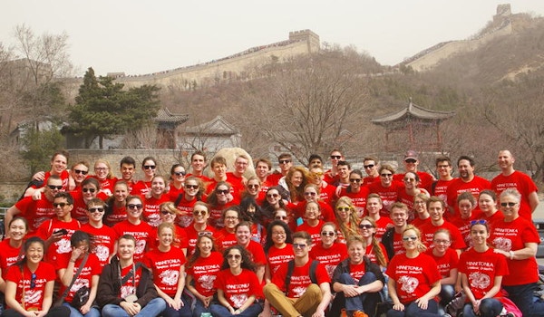 Minnetonka Symphonic Orchestra On The Great Wall Of China T-Shirt Photo
