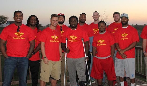 Picture of Iowa Barnstormers Team Shining For Sarah Custom T-Shirt Design Iowa Barnstormers Team Shining For Sarah T-Shirt Photo