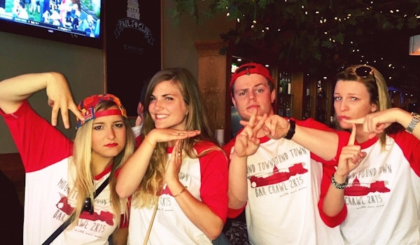 Picture of Mount Town Pound Town Bar Crawl (Mt#T) Custom T-Shirt Design Mount Town Pound Town Bar Crawl (Mt#T) T-Shirt Photo