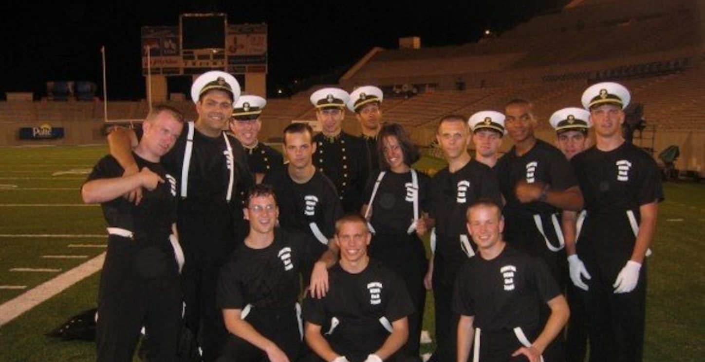 Usna Drum And Bugle Corps Contrabass Line T-Shirt Photo