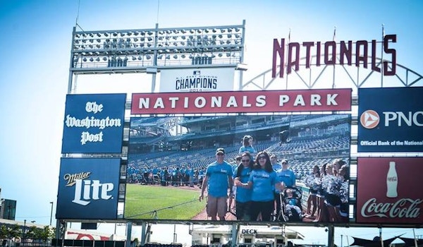 Picture of Leading Our Team Into Nats Stadium Custom T-Shirt Design Leading Our Team Into Nats Stadium T-Shirt Photo