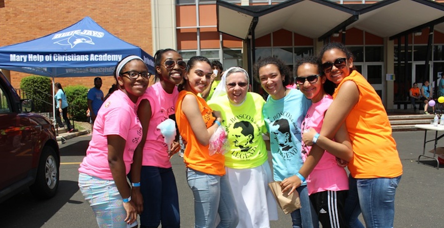 Mary Help Of Christians Academy Celebrates St. John Bosco's 200th Birthday With Neon Custom Ink Shirts & A Carnival! T-Shirt Photo