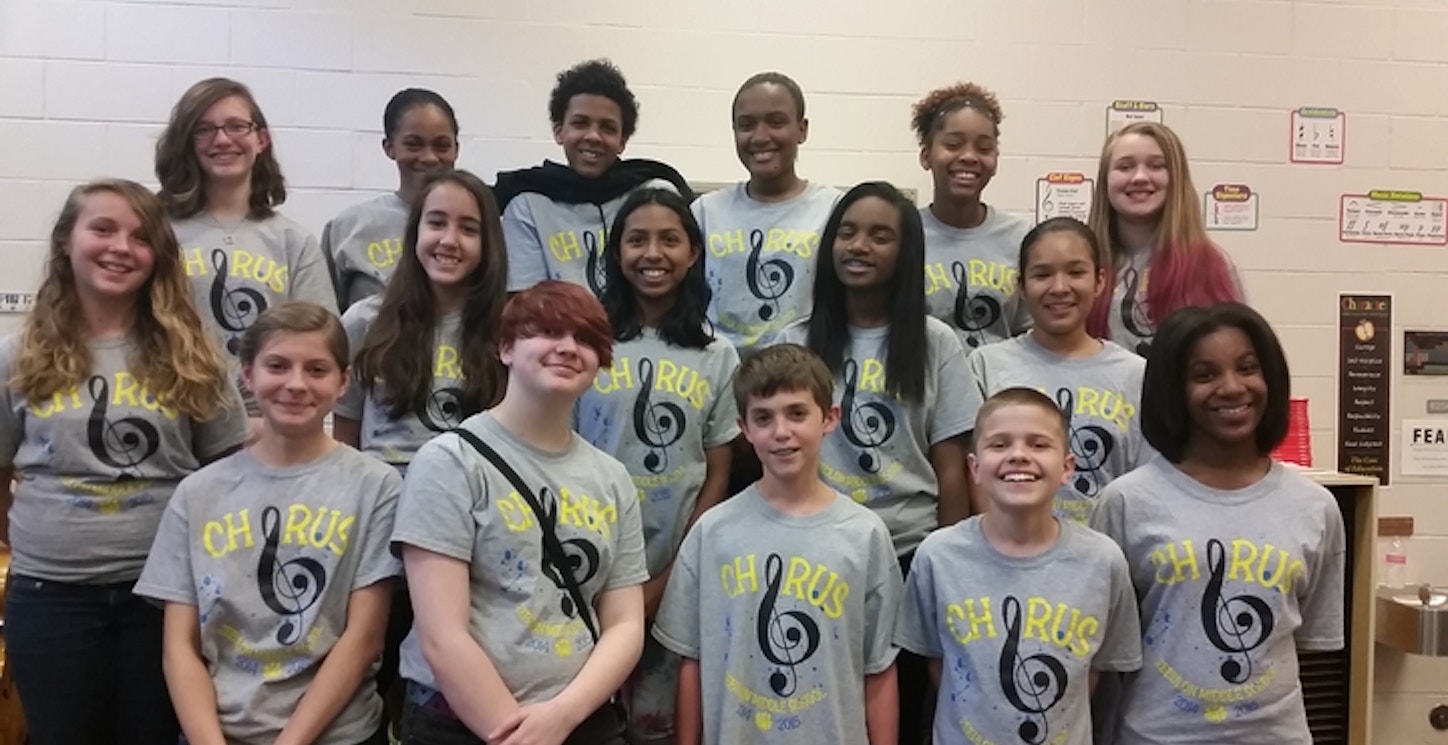 Zebulon Middle School Chorus T-Shirt Photo