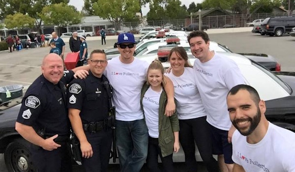 Picture of City Wide Day Of Service With Fullerton Pd Custom T-Shirt Design City Wide Day Of Service With Fullerton Pd T-Shirt Photo