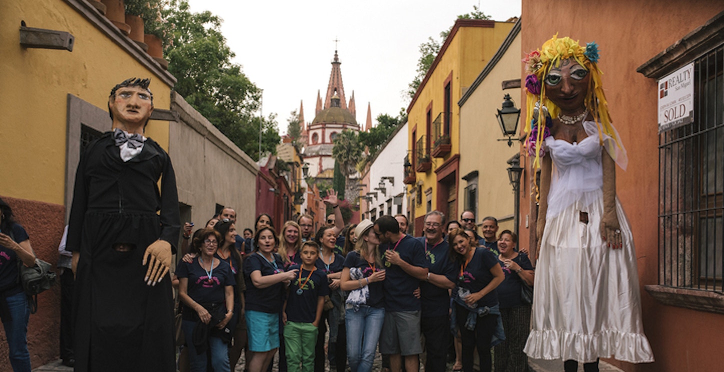Callejoneada At San Miguel De Allende T-Shirt Photo