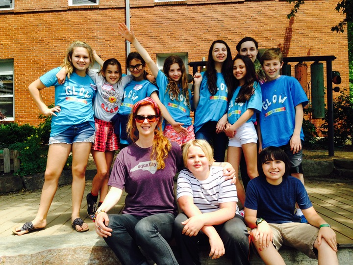 Glow! Cfs Middle School Gay/Straight Alliance T-Shirt Photo