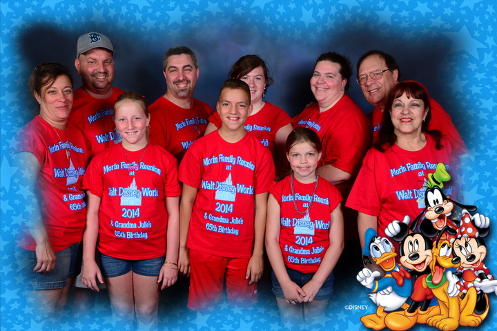 The Morin Family Reunion At Disney World T-Shirt Photo