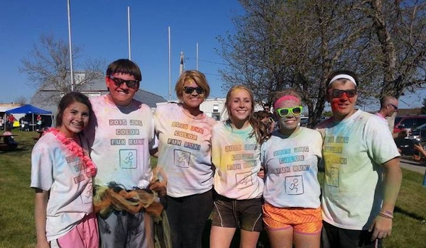 When Life Hands You Color...Run With It! T-Shirt Photo