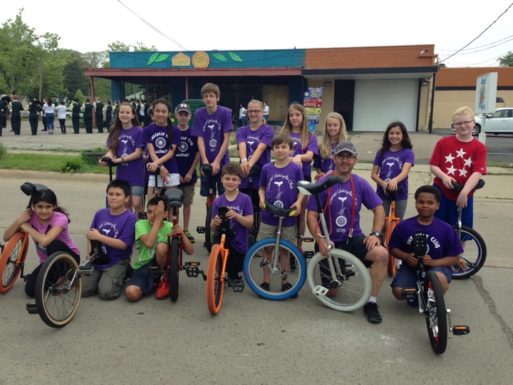 Warner Upper Elementary Unicycle Club T-Shirt Photo
