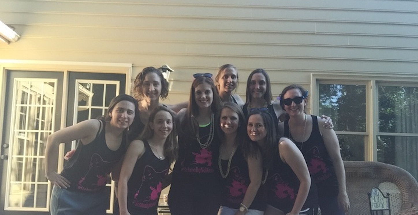 Picture of Schmolly And Friends (And Sasspot) Celebrating #Schmolly No More's Bachelorette Party! Custom T-Shirt Design Schmolly And Friends (And Sasspot) Celebrating #Schmolly No More's Bachelorette Party! T-Shirt Photo