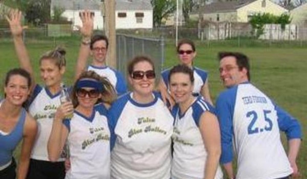 The Tulsa Blue Ballers After Receiving Their New Jerseys! T-Shirt Photo