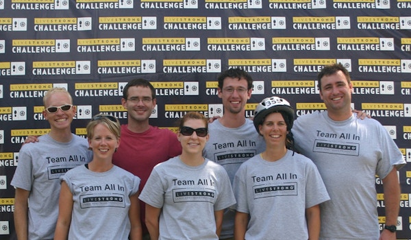 Team All In At The Livestrong Challenge   Philly 2008 T-Shirt Photo