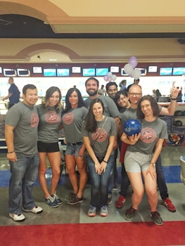 Team Impressa Bowling To Benefit Homeless Youth T-Shirt Photo