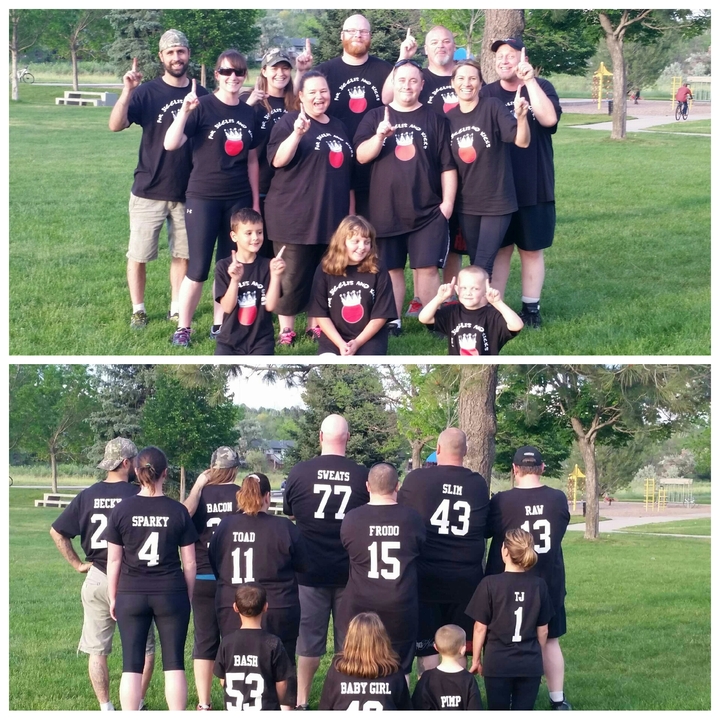For Jiggles And Kicks Kickball Team T-Shirt Photo