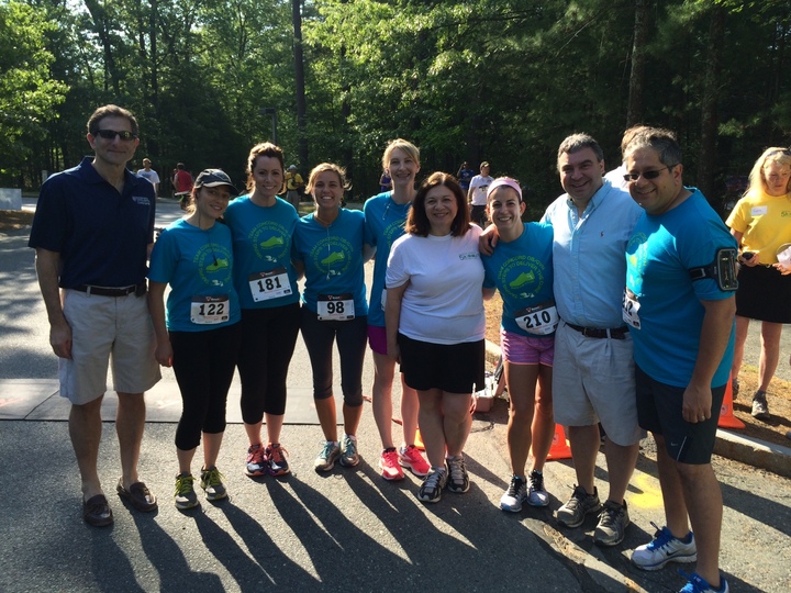 Team Concord Ob/Gyn Taking Steps To Deliver A Cure For Cancer! T-Shirt Photo
