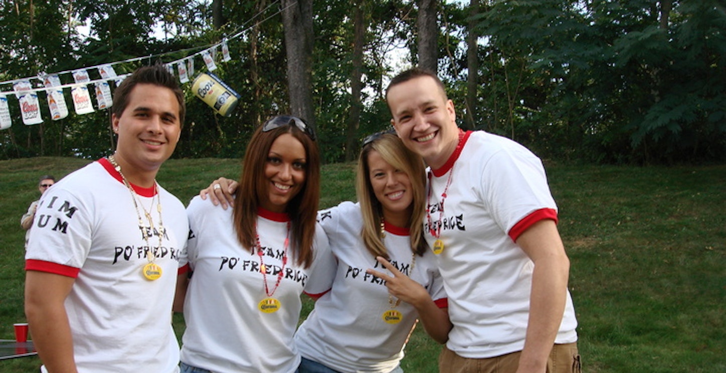Picture of Beer Olympics 2008 Custom T-Shirt Design Beer Olympics 2008 T-Shirt Photo