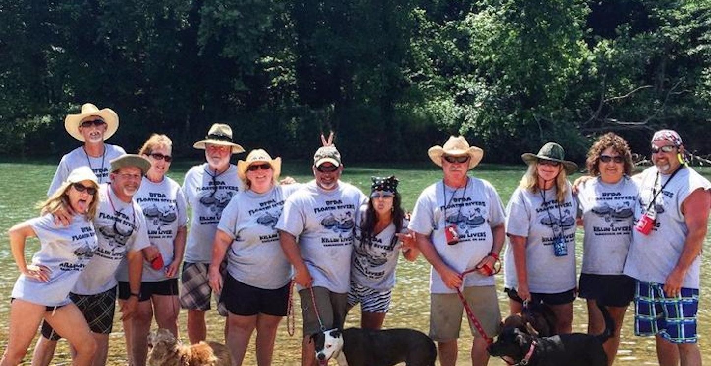 Picture of Bfda River Float Custom T-Shirt Design Bfda River Float T-Shirt Photo