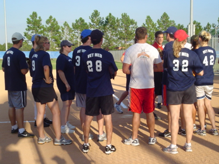 Team Vet Med's First Game T-Shirt Photo
