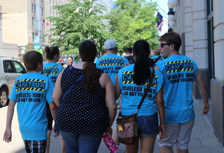 The Clueless Idiots On A Hunt. And Being Completely Clueless. T-Shirt Photo