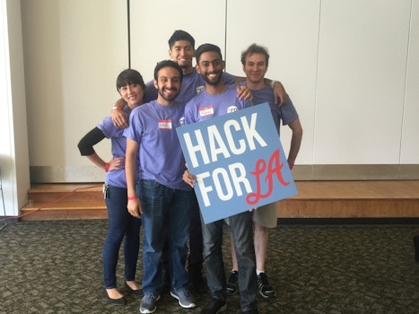 Civic Resource Group At Hack For La T-Shirt Photo