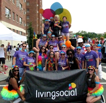 Living Social Living Pride @ Capital Pride Parade Dc T-Shirt Photo