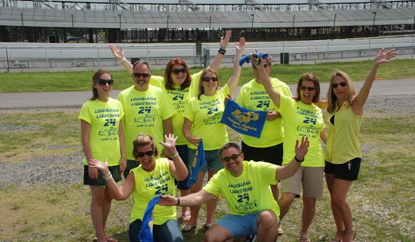 Louisiana Lightning At The Race Track! T-Shirt Photo