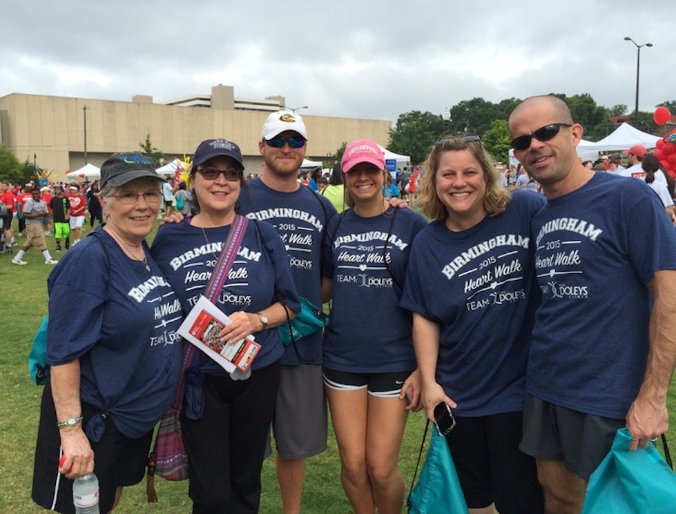 The Doleys Clinic Team At The Birmingham Heart Walk 2015 Event T-Shirt Photo