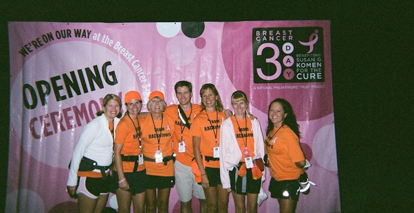 Team Rac Keteers At The Breast Cancer 3 Day T-Shirt Photo