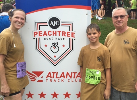 Supporting Our Troops At The Atlanta Peachtree Rd. Race T-Shirt Photo