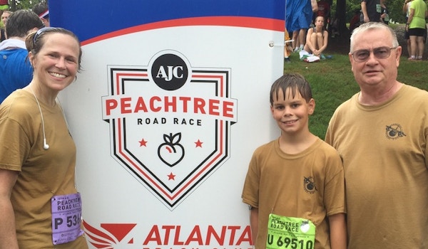 Supporting Our Troops At The Atlanta Peachtree Rd. Race T-Shirt Photo