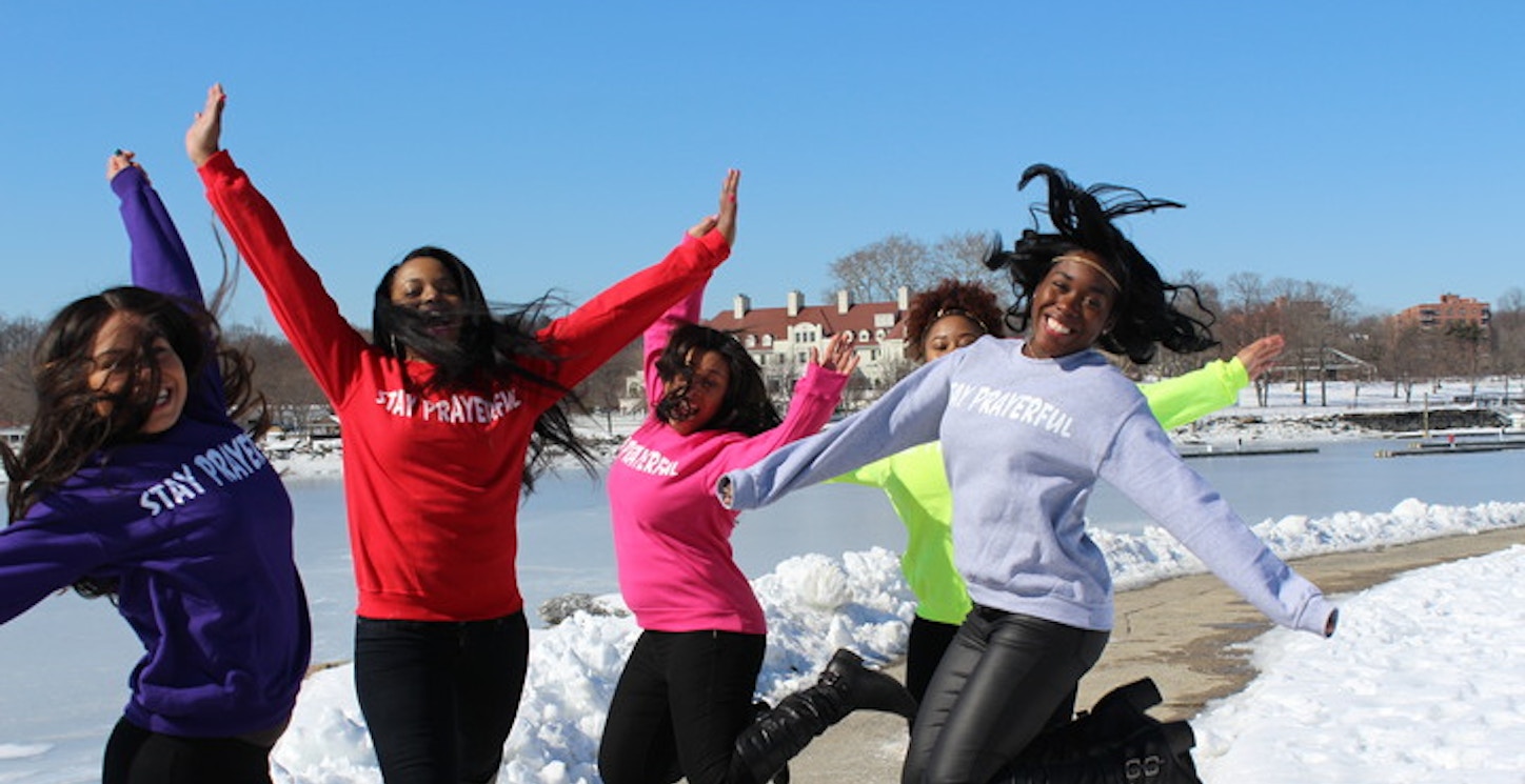 Not Only Do We Stay Prayerful, We Have Fun Doing It." #Cheerleadersfor Christ T-Shirt Photo