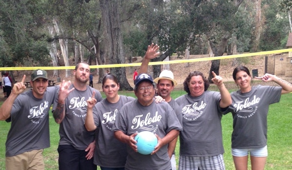 Toledo Family Reunion Volleyball Champs!! T-Shirt Photo