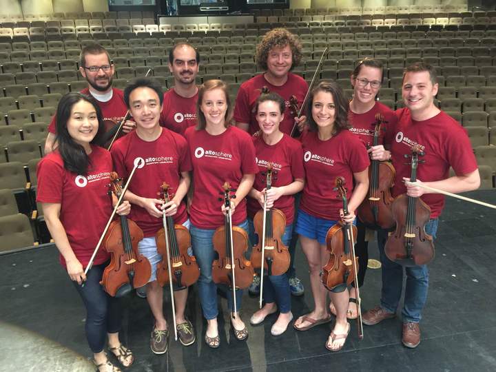 Viola Section Of Artosphere T-Shirt Photo