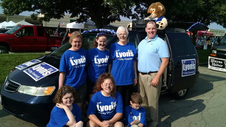 Vote Ed Lyons For City Council T-Shirt Photo