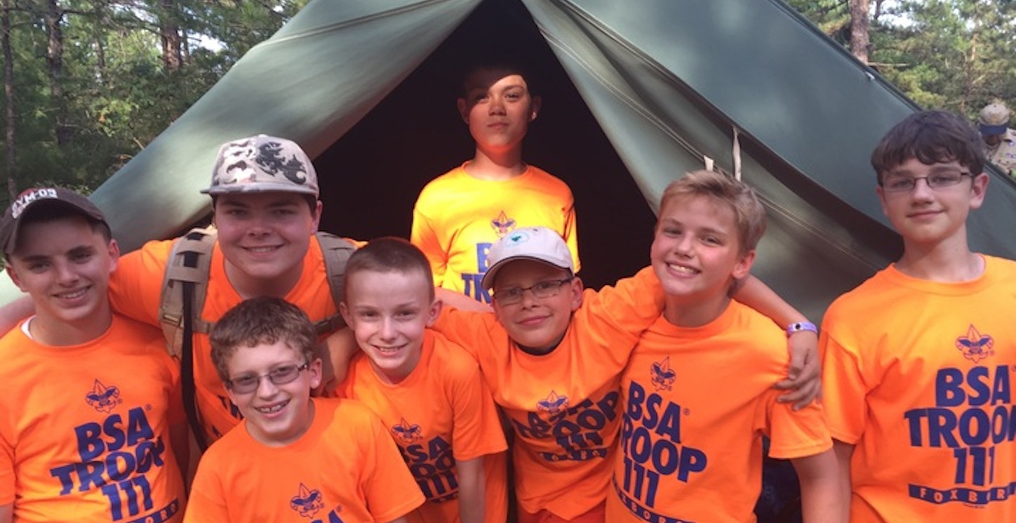 Bs Troop 111 At Camp Squanto T-Shirt Photo