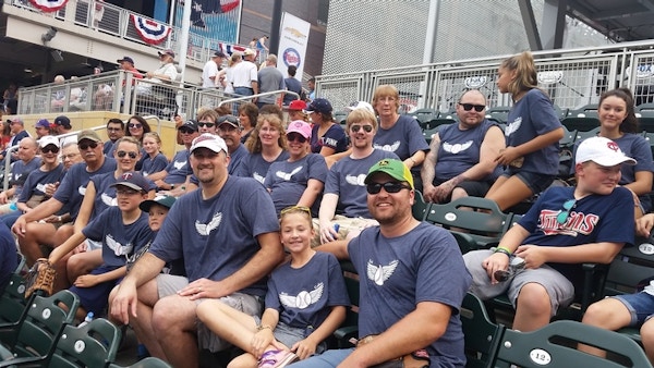 Hendrickson Family At The Minnesota Twins Game T-Shirt Photo