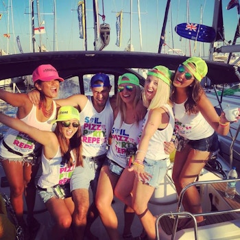 Team Pizza At The Yacht Week   Croatia! T-Shirt Photo