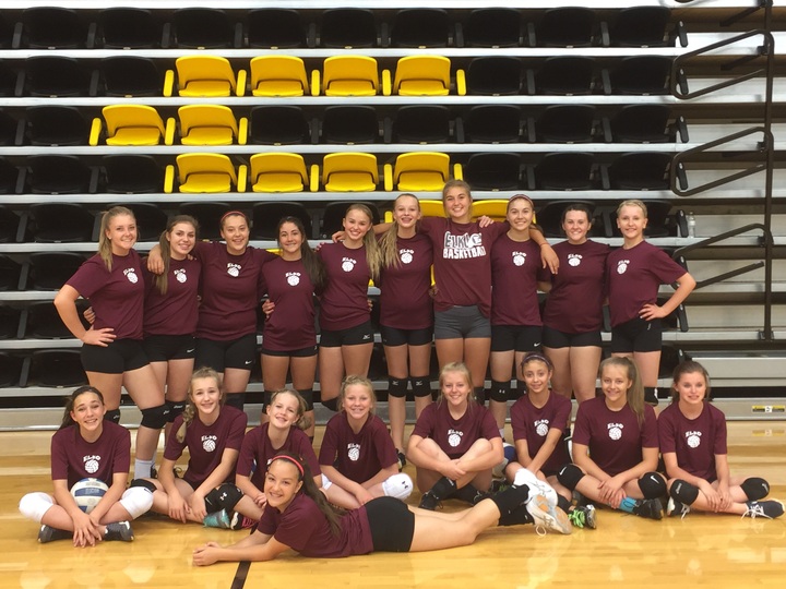 Elko Volleyball At The Csi Volleyball Camp T-Shirt Photo