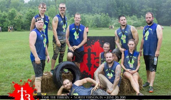 Picture of Indy Mud Dawgz After The Tame The Terrain Race! Custom T-Shirt Design Indy Mud Dawgz After The Tame The Terrain Race! T-Shirt Photo