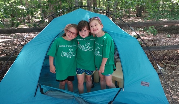 Picture of Summer Camp 2015: "Camping Is Totally In Tents!" Custom T-Shirt Design Summer Camp 2015: "Camping Is Totally In Tents!" T-Shirt Photo