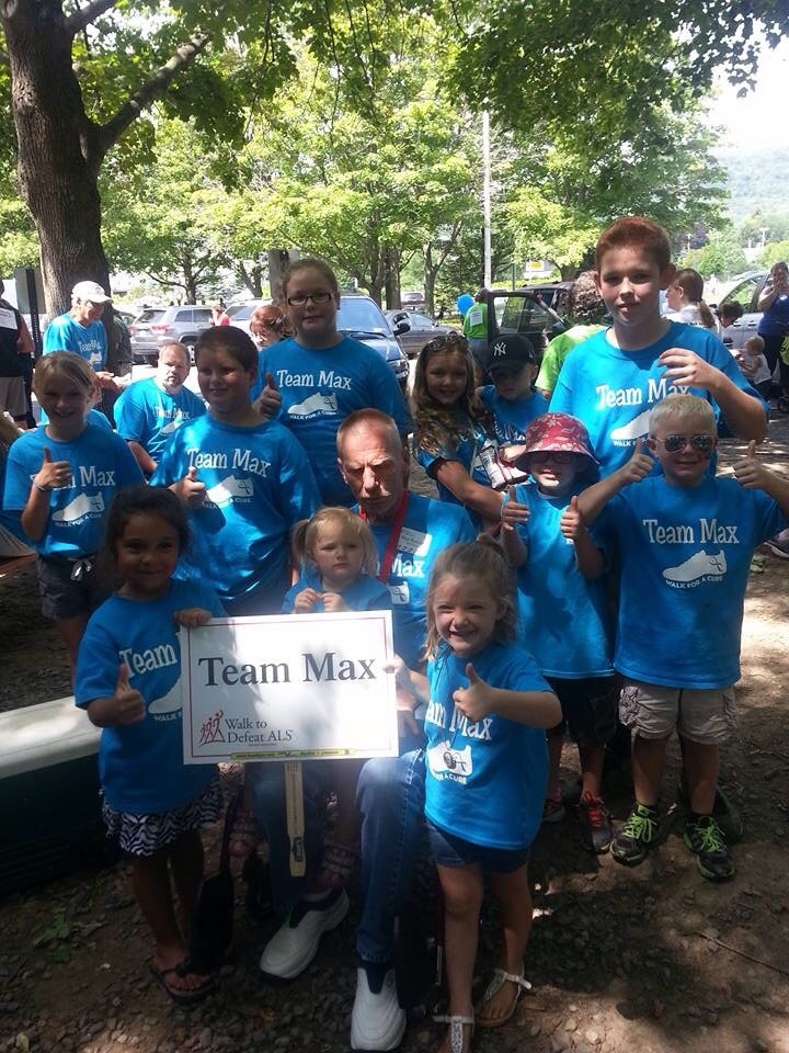 Max With His Youngest Supporters!!  T-Shirt Photo