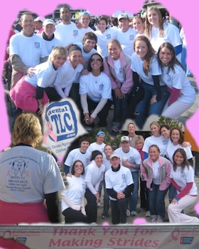 Dental Tlc Breast Cancer Walk T-Shirt Photo