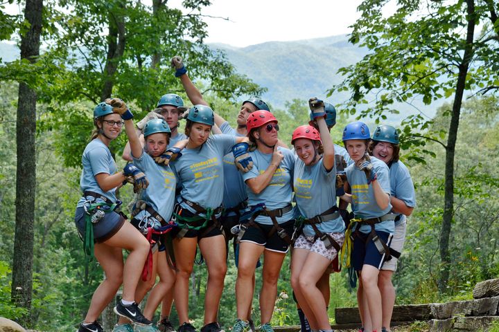 Ziplining In Smoky Mountains T-Shirt Photo