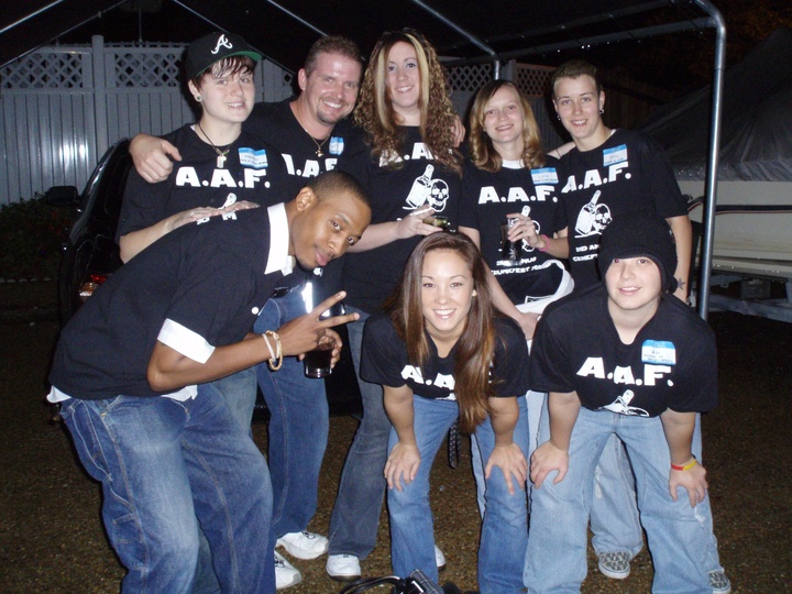 1/2 The A.A.F. Crew Before We Rode Out. T-Shirt Photo