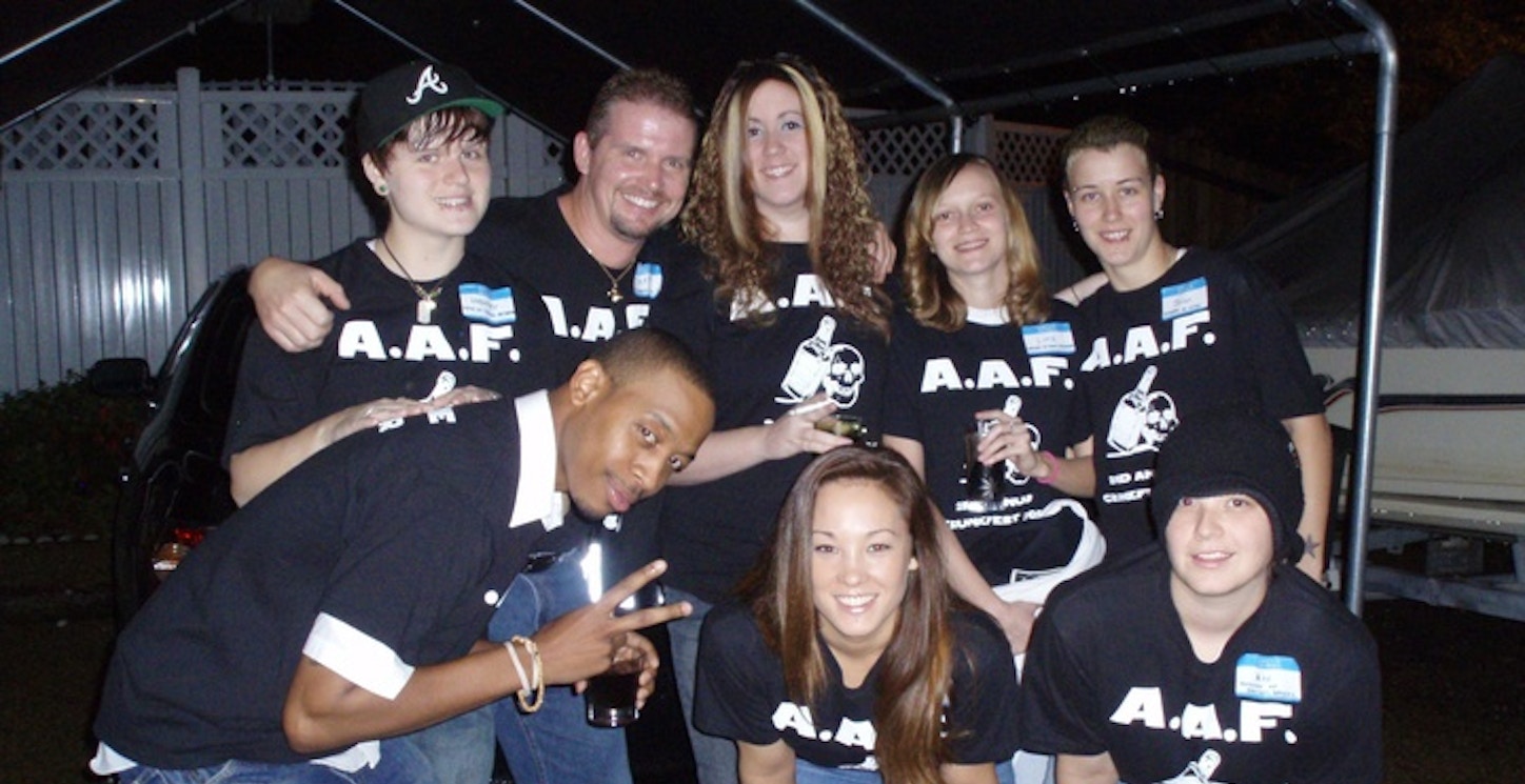 1/2 The A.A.F. Crew Before We Rode Out. T-Shirt Photo