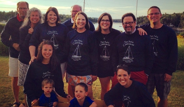 Picture of Celebrating 60 Years With Friends And Family! Custom T-Shirt Design Celebrating 60 Years With Friends And Family! T-Shirt Photo