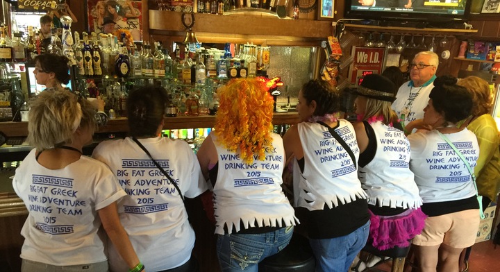 Picture of Opa! Big Fat Greek Wine Adventure 2015 Custom T-Shirt Design Opa! Big Fat Greek Wine Adventure 2015 T-Shirt Photo