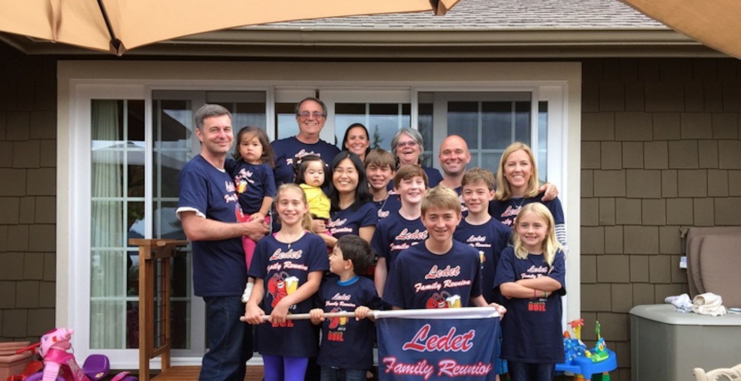 Ledet Family Reunion 2015 Crawfish Boil T-Shirt Photo